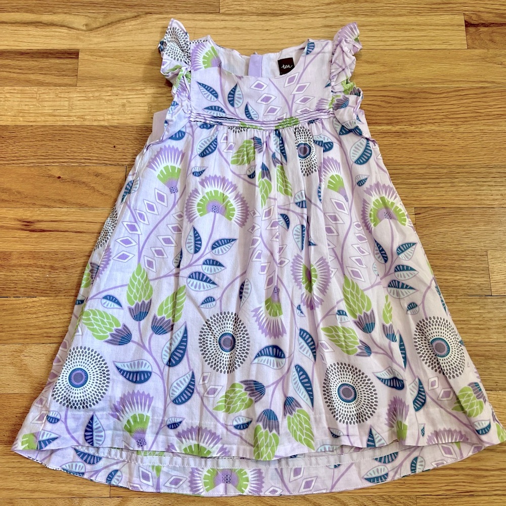 Tea Collection Girls Floral dress in African Lyrical print, size 3
